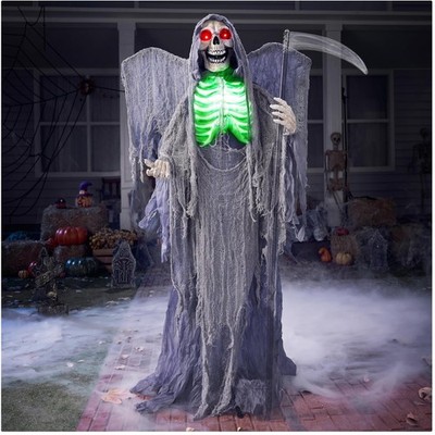 Halloween Animatronic Sensenmann Dekoration mit Flügeln Lebensgröße 160cm