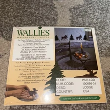 New Wallies 25 Removable Pre-Pasted Wallpaper Cutouts Stickers Moose Trees Wall