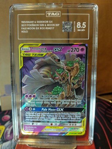 Trevenant & Dusknoir-GX graded TAG 8.5 for sale on eBay