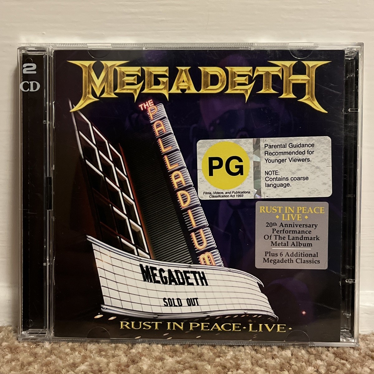 その他 Rust in Peace Live [DVD] Megadeth Rust In Peace Live CD & DVD 2010 20th Anniversary