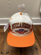VTG Tampa Bay Buccaneers Hat Snap Back Diamond Creamsicle Logo Athletic READ