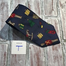 Vintage Town Craft Old-fashioned Christmas 100% Silk USA Made Tie Necktie