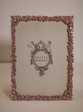 Olivia Riegel Crystal "Rose Gold Princess" 5x7 Photo Frame New in Box