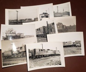 Vintage Railway Photos Lot. 9 B&W Photos by Max Miller