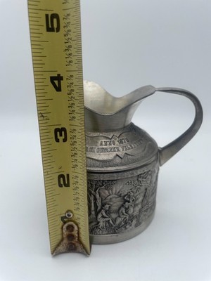 VINTAGE SKS Rein Zinn 95% Pewter Wine Pitcher Anno 1910 An