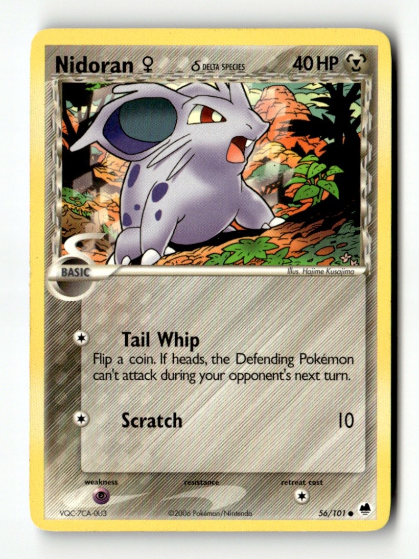 Nidoran F (Delta Species) Common Dragon Frontiers 56/101 LP Pokémon TCG