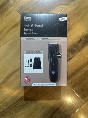 Cien Beauty Haar- & Bartschneider kompaktes Design schwarz. Einfach zu bedienen 