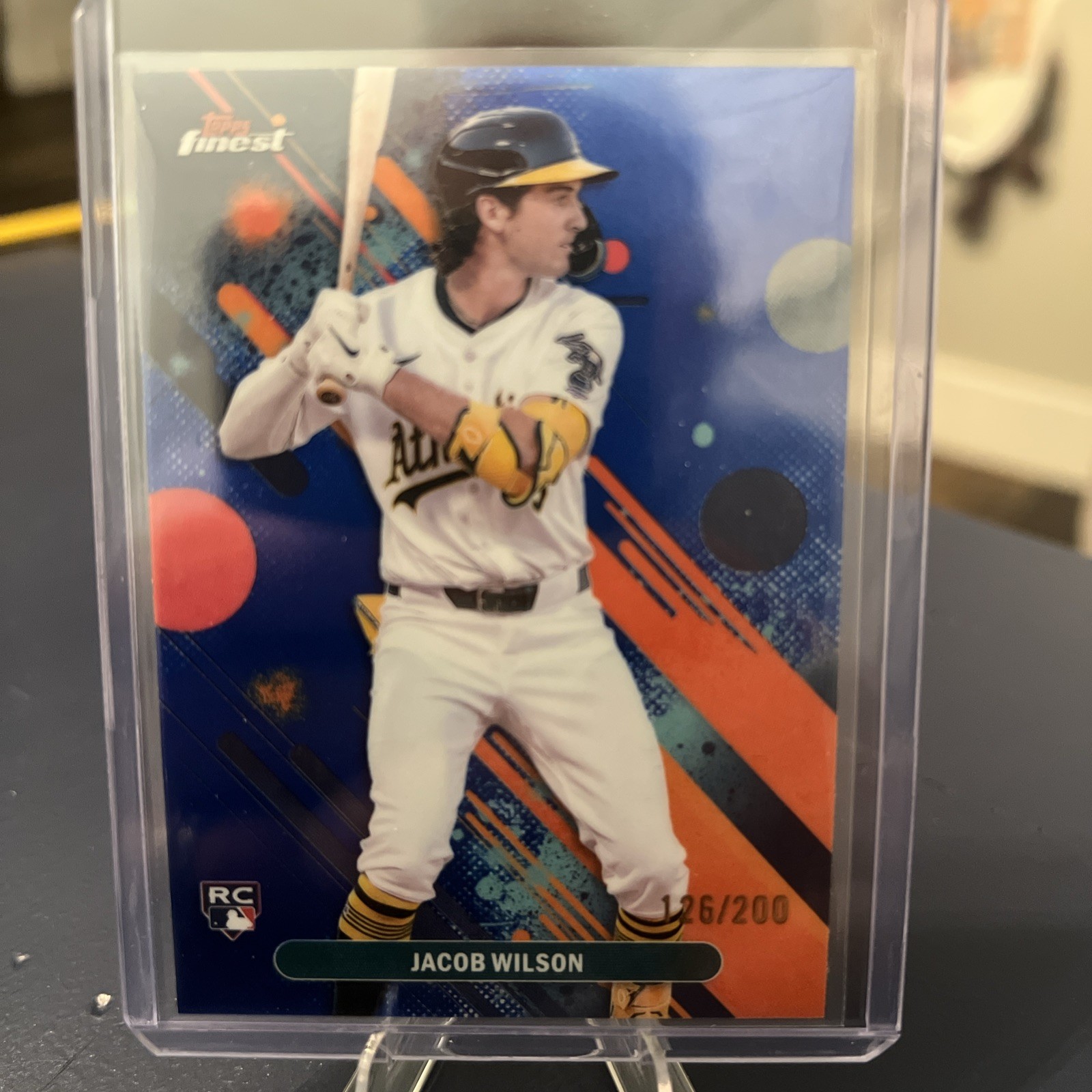 2025 Topps Finest Baseball Jacob Wilson #61 Blue 126/200 (RC)