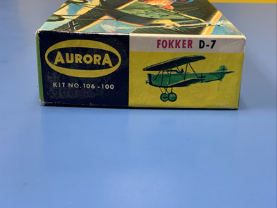 航空機・ヘリコプター FOKKER D-7 AURORA Vintage Aurora 1/48 Fokker