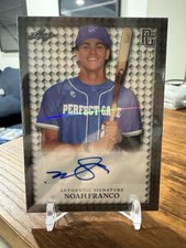 NOAH FRANCO 2023 LEAF PERFECT GAME 1st PROSPECT RC AUTO #1/1 TCU 2027 TOP 3