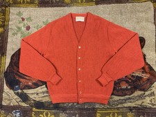 True Vintage 60s Jantzen Cardigan Men's Large Orange