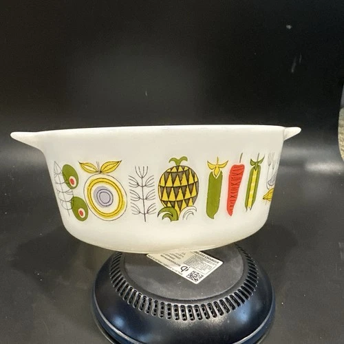 Vintage JAJ Pyrex Casserole Serving Dish Design Meran 1964  Vegetables 1.5 pint