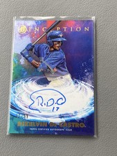 2021 Bowman Inception Rikelvin De Castro Auto 32/99 Blue Jays