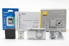 TOP MINT w/ Box Nikon COOLPIX S3600 Silver 20.0MP Digital Camera From JAPAN