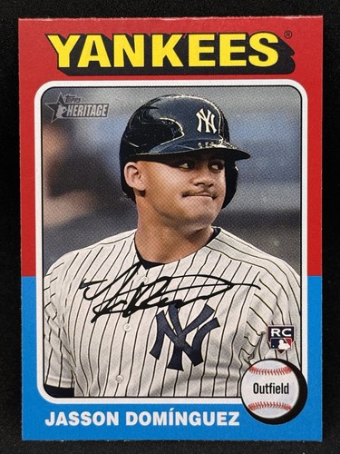 Jasson Dominguez 2024 Topps Heritage #399 Rookie (RC) - Yankees