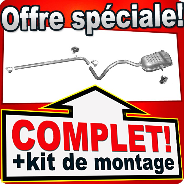 Échappement Renault Megane II 1.5 dCi réduction sonore et acier aluminisé