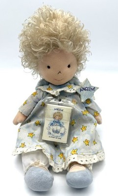 Ty  Angeline  the Angel Doll in Blue Dress w/ Book  A Story of Love  2005