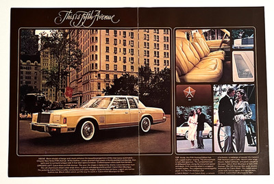 Chrysler Fifth Avenue Saks Edition Adolfo 4 Page Auto Car Vintage Print Ad 1979