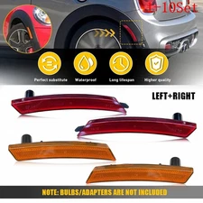 For MINI Cooper R55 R56 Front Rear Side Fender Marker Light Housing Lens 1-10Set