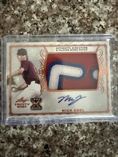 2020 Leaf Trinity Patch Auto Bronze Two Letter Patch MICK ABEL PHILLIES Auto