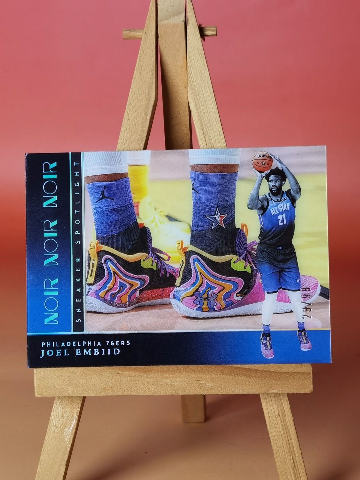 2023-24 Panini Noir Joel Embiid Sneaker Spotlight  /99 76ers