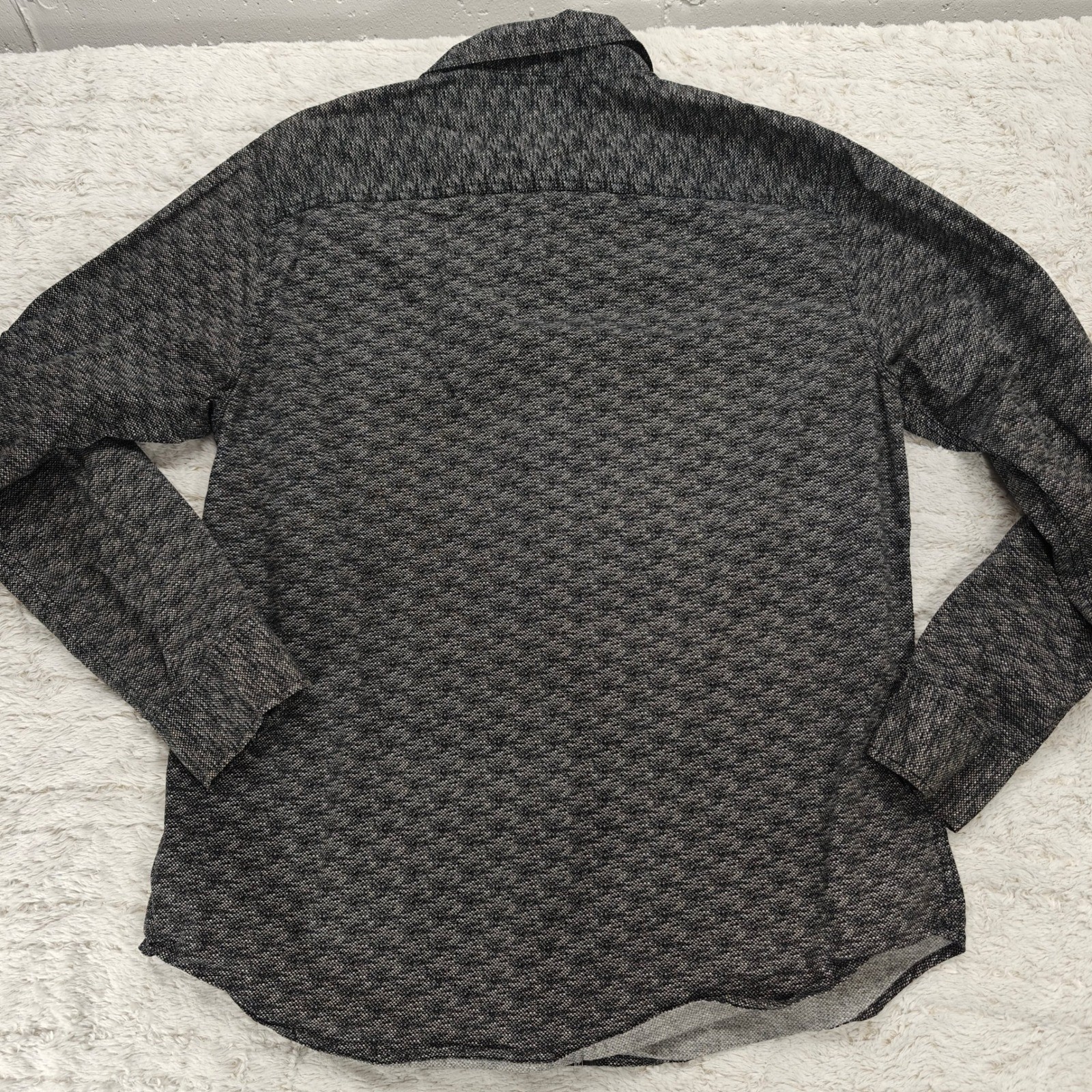 Mark Ecko  Button Down Top Men Large Black Patter… - image 8