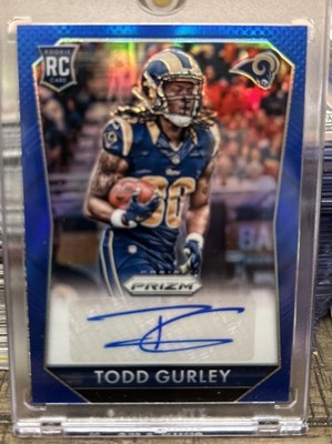2015 Prizm Todd Gurley RC Auto Blue SP 69/100! Rams! True Blue!