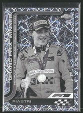 2025 Topps Chrome Formula 1 F1 #109 Oscar Piastri B&W Lazer GP Winner