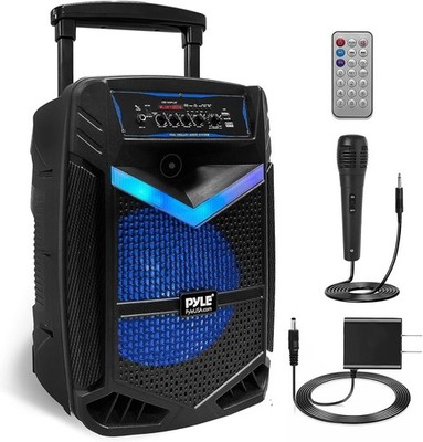 Pyle 800W Rechargeable Outdoor Bluetooth Speaker PA System w