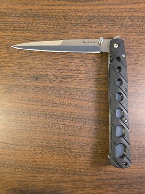 Cold Steel Ti-Lite VI Folding Knife 5.88'' AUS-8A Steel Blade Black Zytel Handle