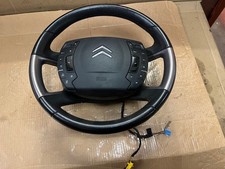 CITROEN C5  2010 GENUINE LEATHER STYLE STEERING WHEEL COMPLETE