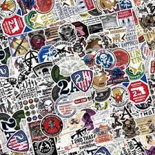 Second Amendment Sticker Bomb 23 - 18"x46" Hydrographic Film Hydro Dipping