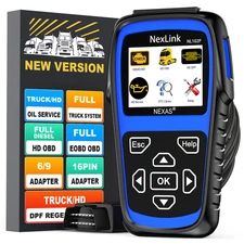 NEXAS NL102P Diesel Heavy Duty Truck Car Diagnostic Scanner DPF Regen Oil Reset