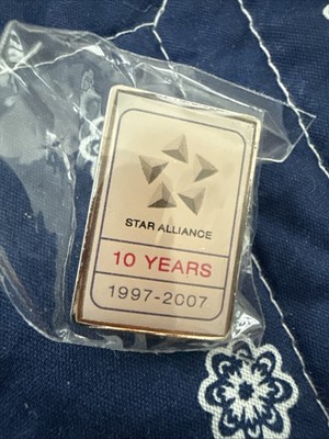 Starallianz Star Alliance Anstecker Pin 10 jähriges Jubiläum