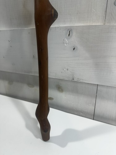 Vintage handgeschnitzter Gehstock aus Holz - Stammesgesicht Design - Kunsthandwerk Volkskunst - Bild 8 von 12