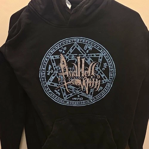 And Hell Followed With Proprioception Rare Graphic Pullover Hoodie Deathcore - product listing photo