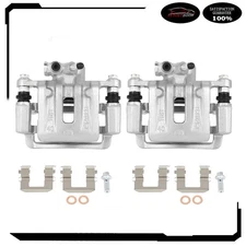 Rear Brake Calipers w/ Bracket Set (2) For Chevrolet Equinox Captiva GMC Terrain