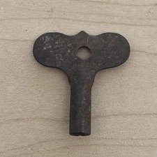 Vintage Clock Winding Key 1.25" Metal Antique Tool For Mantel Or Wall Clocks