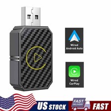 Car Android Auto Wireless Adapter  Wireless CarPlay Adapter Plug  Play 2 in 1