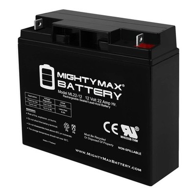 Mighty Max 12V 22AH Battery for Drive Medical Ventura 4 Wheel Mobility Scooter
