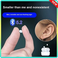 Invisible Earphones   Mini TWS Buds, Bluetooth 5.2, In-Ear with Mic