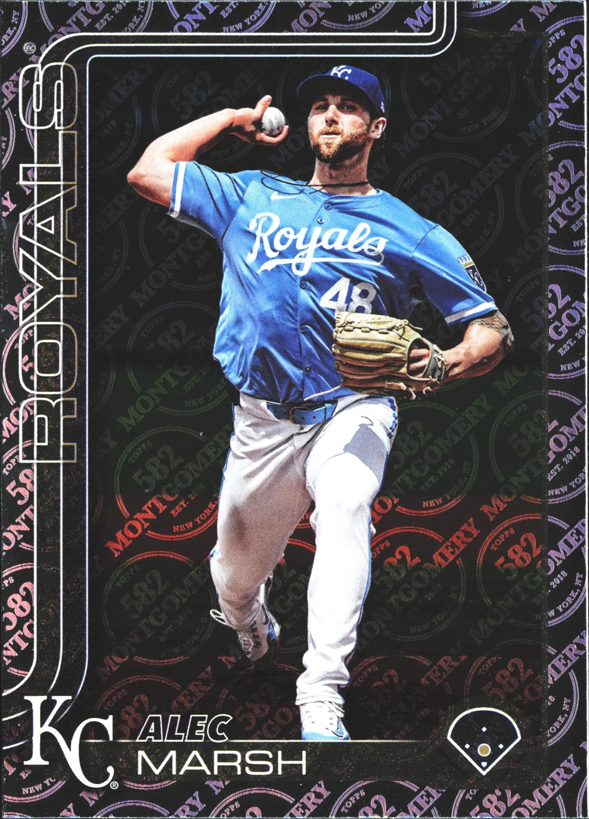 Alec Marsh Baseball Card 582 MONTGOMERY CLUB FOIL 2025 Topps Series 2 #607