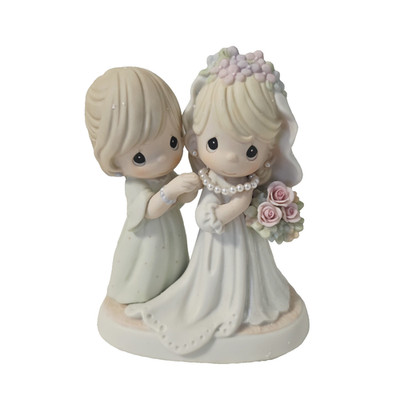 Vintage Precious Moments Mom/Beautiful & Blushing, My Baby's Now A Bride #117802