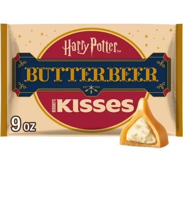 4 pkg Hershey s Kisses 9 oz Harry Potter BUTTERBEER  Gold Chocolate *BB 11/2025*