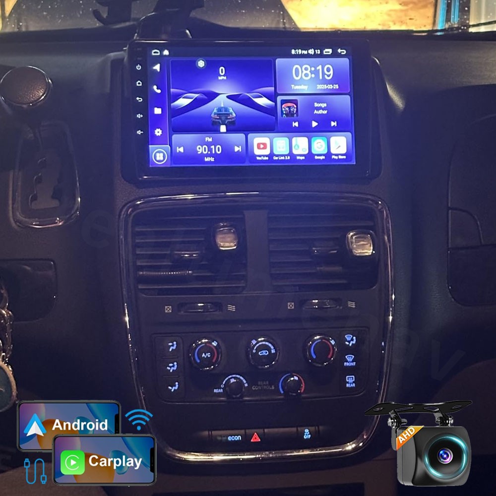 Stereo For Dodge Grand Caravan 2011-2020 Apple CarPlay Car Radio Navi Android 13
