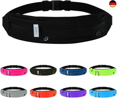 WATERFLY Laufgürtel für Handy Handytasche Joggen: Lauf Gürteltasche Flache Ba