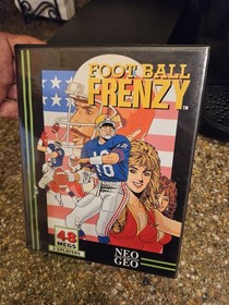 Football Frenzy Neo Geo Video Game Dog Tag SNK AES USA 1991