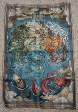 Metaphor Refantazio Cloth Map Atlus Collectors Edition Official NEW 16inx26in