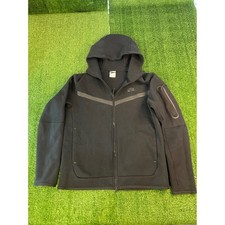 Nike Sportswear Tech Fleece Full-Zip Hoodie Sweatshirt Black Mens M CU4489-010