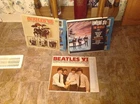 Original 1960's Beatles 65, Something New and Beatles VI Vinyl LP Records